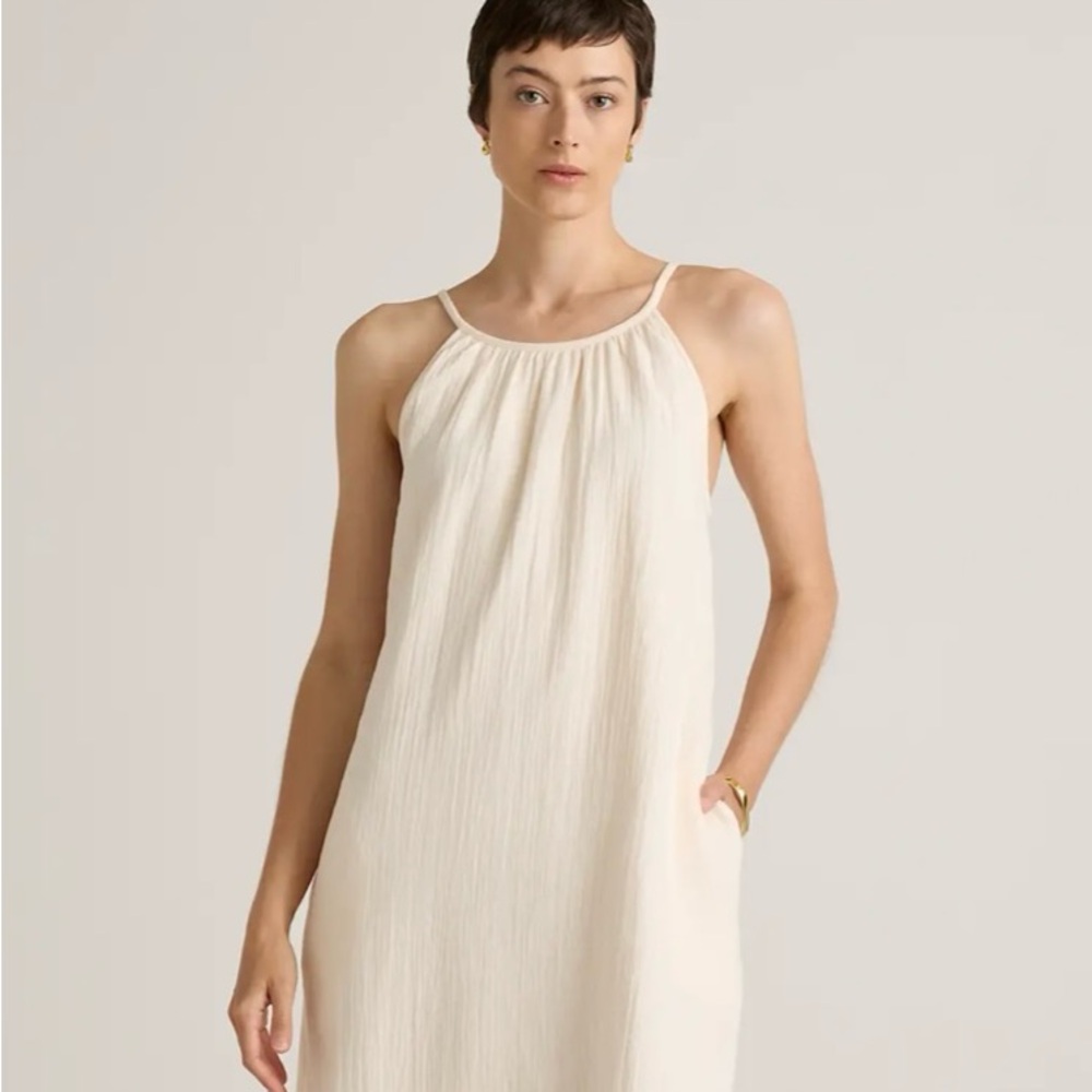 Quince Cream Maxi Dress